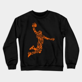 Basketball Player Crewneck Sweatshirt